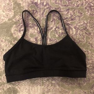 Black Lulu Lemon Yoga Sports Bra
